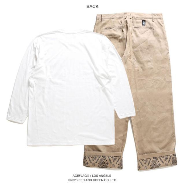 ACE FLAG 上下セット 長袖 ロンT チノパン ロングパンツ セットアップ