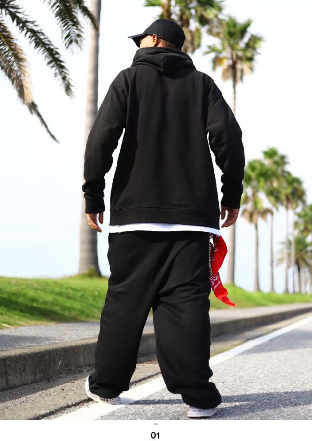 ACE FLAG 上下セット 長袖 スケボー メンズ 黒 大きいサイズ エースフラッグ セットアップ パーカー フーディ スウェット スウェットパンツ Thug Life サグライフ b系 ヒップホップ ストリート系 ハイ 新作 AF-SE-PA-026_8