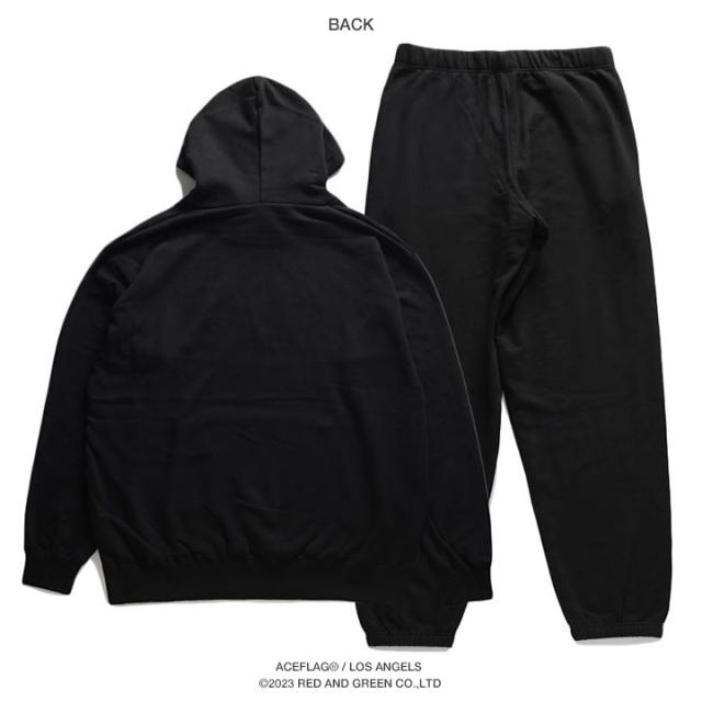 ACE FLAG 上下セット 長袖 ブランド スケボー メンズ 春秋冬用 黒