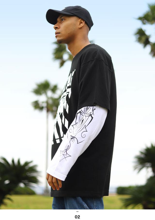 ACE FLAG セットアップ 重ね着 半袖 Tシャツ 長袖 ロンT ブランド