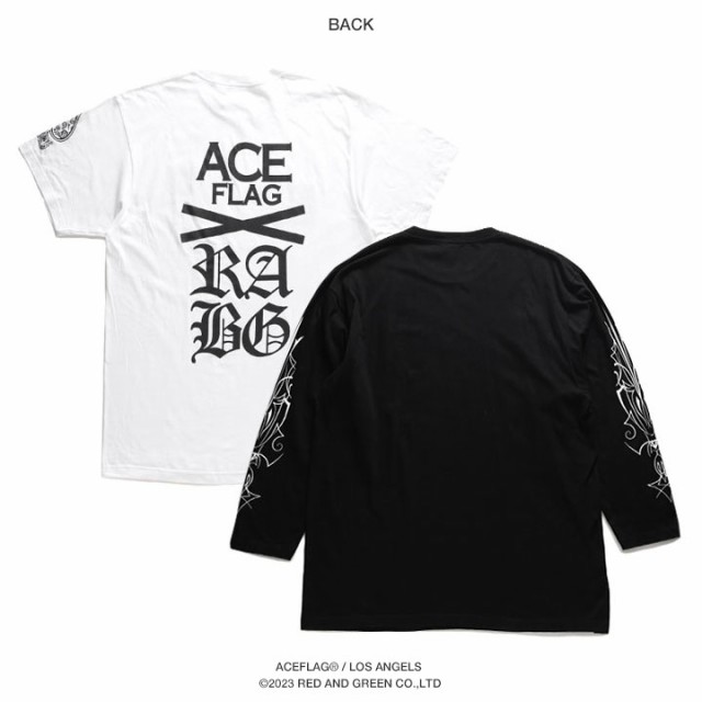 ACE FLAG セットアップ 重ね着 半袖 Tシャツ 長袖 ロンT ブランド