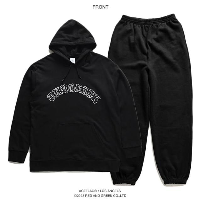ACE FLAG 上下セット 長袖 メンズ 黒 大きいサイズ エースフラッグ