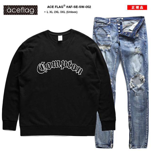 ACE FLAG 上下セット 長袖 メンズ 黒 大きいサイズ エースフラッグ