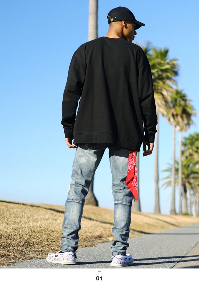 ACE FLAG 上下セット 長袖 メンズ 黒 大きいサイズ エースフラッグ