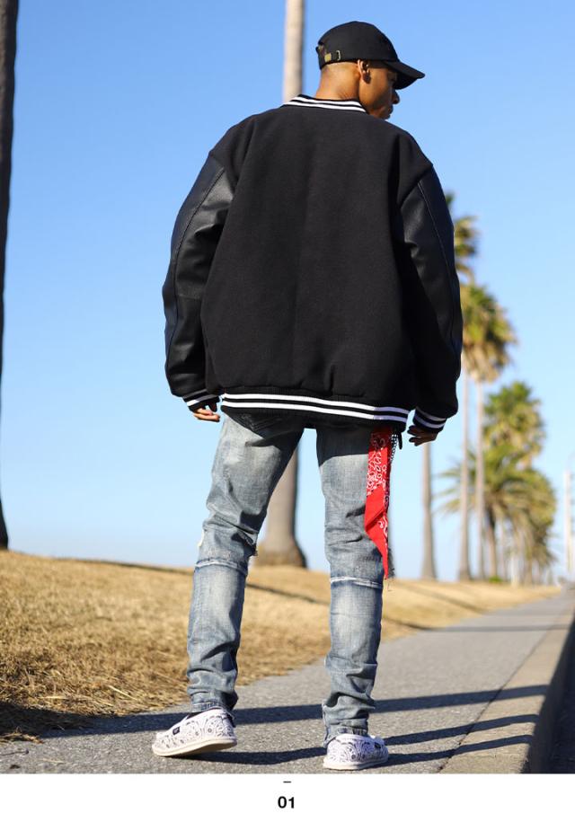 ACE FLAG 上下セット 長袖 メンズ 黒 大きいサイズ エースフラッグ