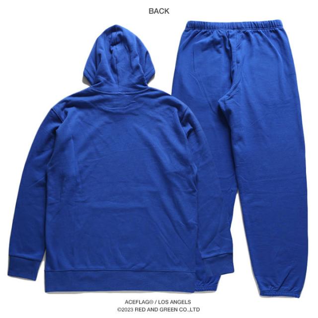 ACE FLAG 上下セット 長袖 ブランド メンズ 青/白/黒 大きいサイズ エースフラッグ セットアップ パーカー フーディ 上下 LA エルエー ロサンゼルス ビッグシルエット b系 ヒップホップ ファッション ストリート系 ハイ 新作 AF-SE-PA-074_10