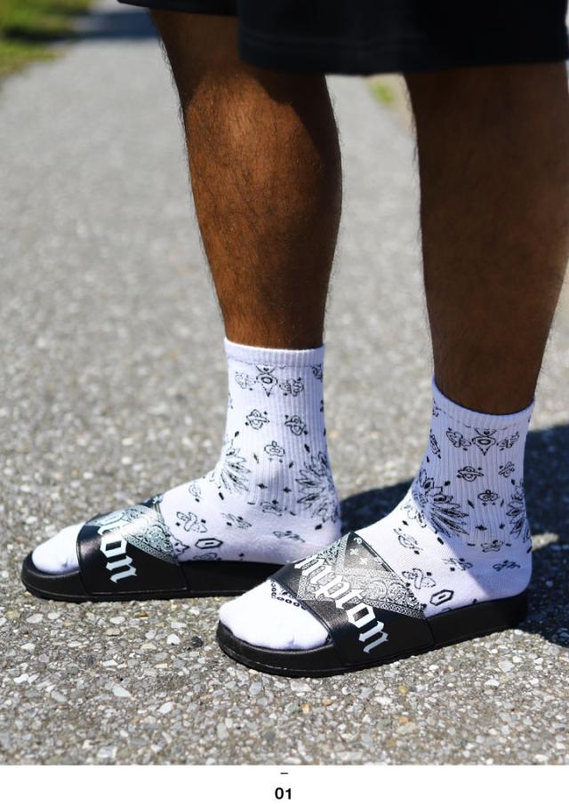 ACE FLAG スポーツサンダル ペイズリー Compton コンプトン メンズ 春