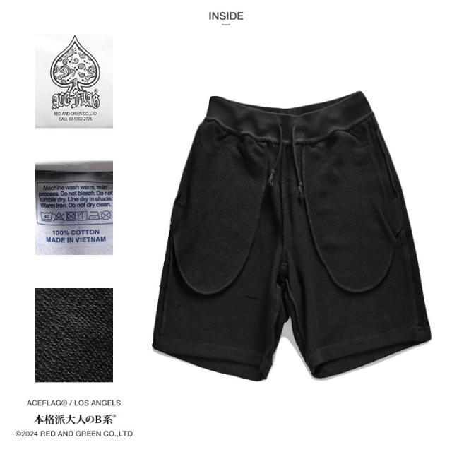 ACE FLAG 上下セット ブランド ノースリーブ Tシャツ タンクトップ ハーフパンツ メンズ 春夏用 黒 白 大きいサイズ エースフラッグ セットアップ ペイズリー柄 バイアス柄 ビッグシルエット b系 ヒップホップ ストリート系 ハイ 新作 AF-SE-TK-041