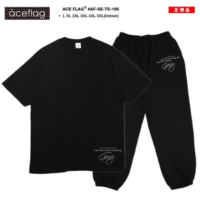ACE FLAG 上下セット 半袖 ブランド Tシャツ スウェットパンツ メンズ