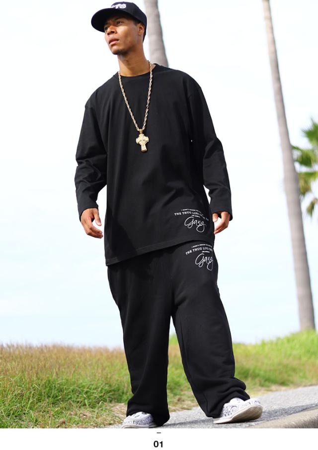 ACE FLAG 上下セット 長袖 ブランド スケボー メンズ 春秋冬用 黒