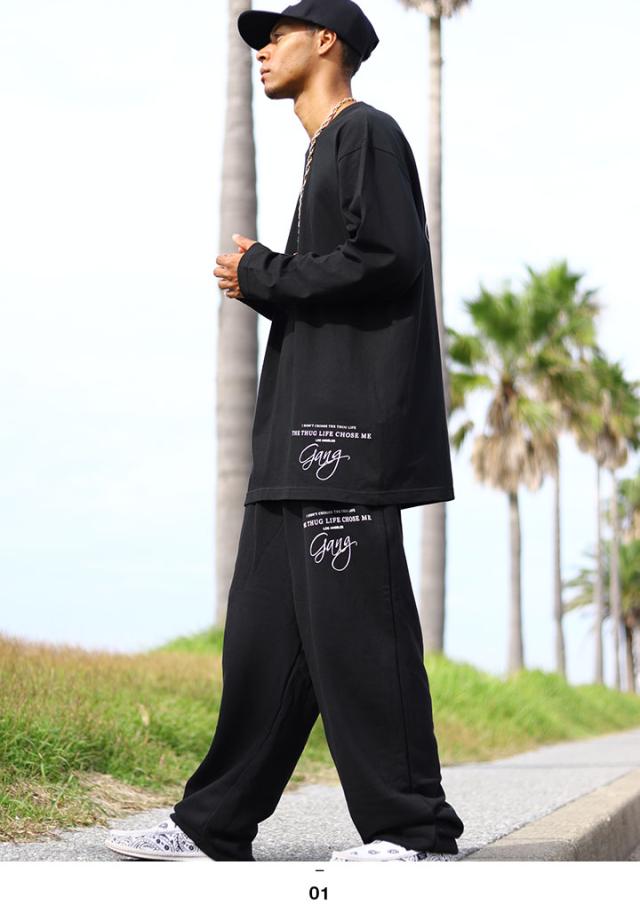 ACE FLAG 上下セット 長袖 ブランド スケボー メンズ 春秋冬用 黒