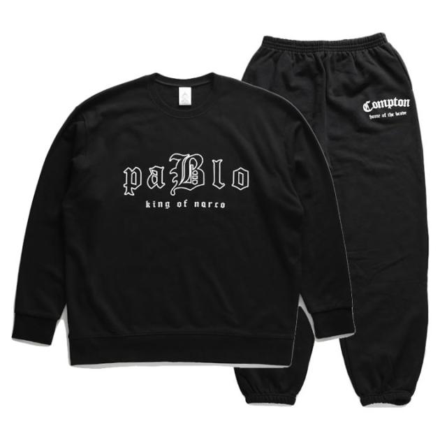 ACE FLAG 上下セット 長袖 ブランド スケボー メンズ 春秋冬用 黒