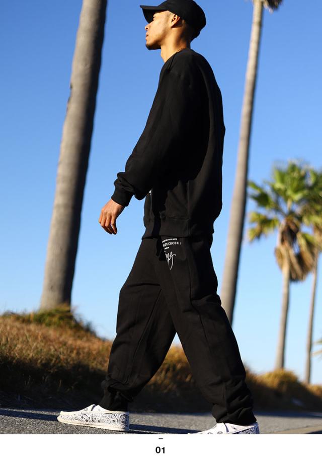 ACE FLAG 上下セット 長袖 ブランド メンズ 春秋冬用 黒 大きいサイズ