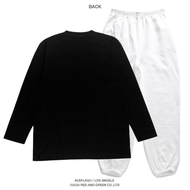 ACE FLAG 上下セット 長袖 ブランド メンズ 春秋冬用 全2色 大きい