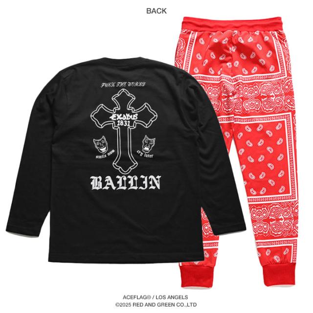 ACE FLAG 上下セット 長袖 ブランド Tシャツ ロンT ロングパンツ