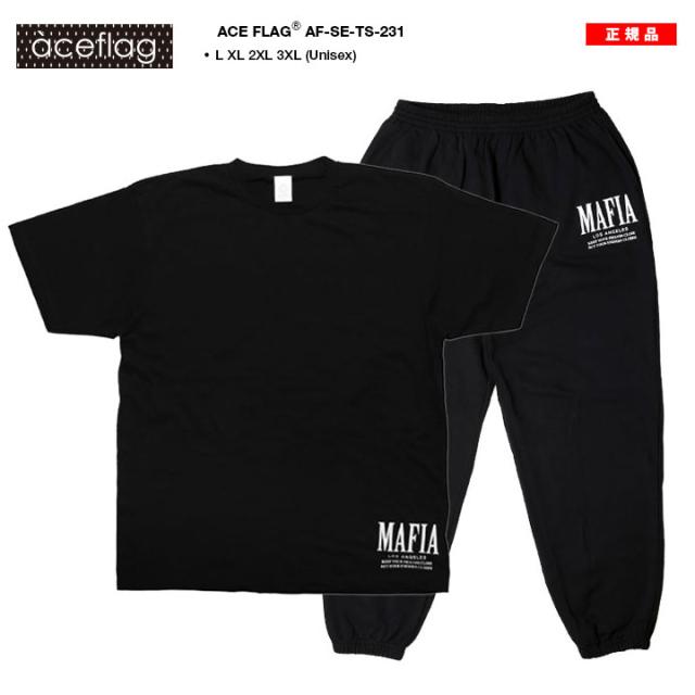 お洋服セット ACE FLAG 上下セット 半袖 ブランド Tシャツ スウェットパンツ メンズ