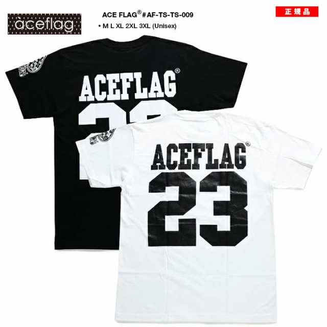 Ace Flag Tシャツ 半袖 メンズ レディース 春夏用 黒 白 大きいサイズ ビッグシルエット エースフラッグ おしゃれ かっこいい 袖ロゴ スの通販はau Pay マーケット 本格派大人のb系 スポーツ ストリート