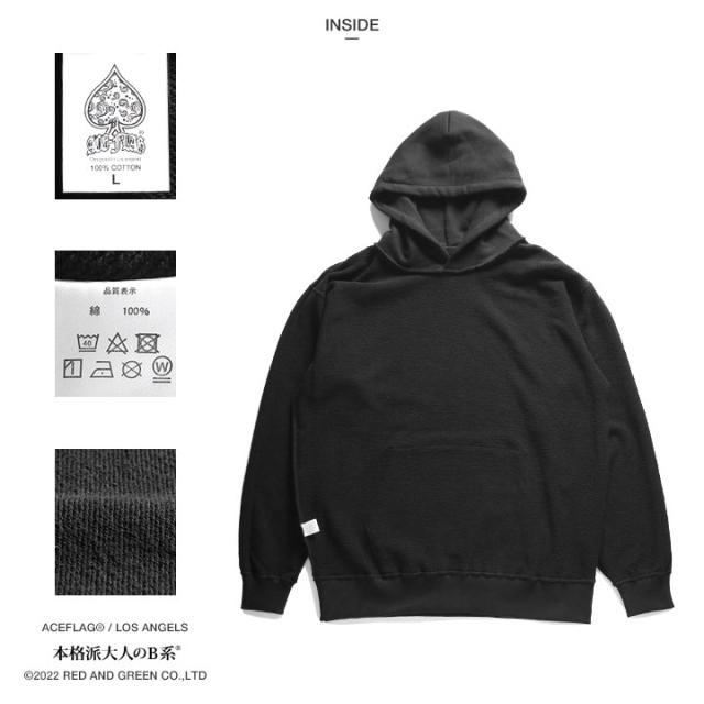 ACEFLAG 上下セット 長袖 ブランド レディース 黒/グレー 大きいサイズ エースフラッグ セットアップ パーカー フーディ スウェット 上下 スウェットパンツ ゆったり ロングビーチ LBC LA AF-SE-PA-014_13