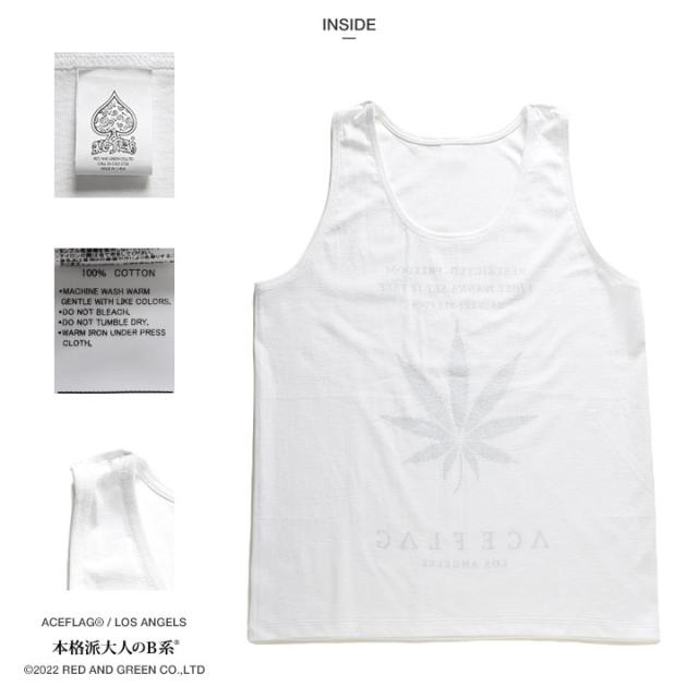 ACEFLAG 上下セット ノースリーブ ブランド ハーフパンツ メンズ 白/黒