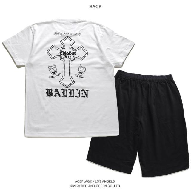 ACEFLAG 上下セット 半袖 ブランド Tシャツ ハーフパンツ 上下