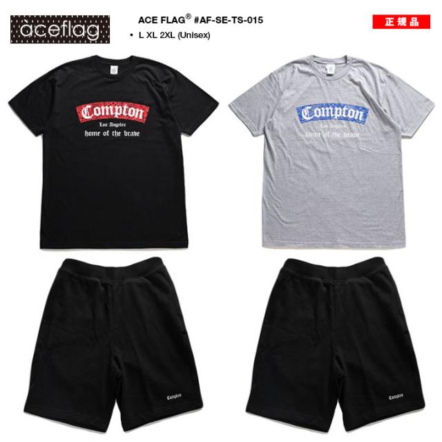 ACEFLAG 上下セット 半袖 ブランド Tシャツ ハーフパンツ 上下メンズ