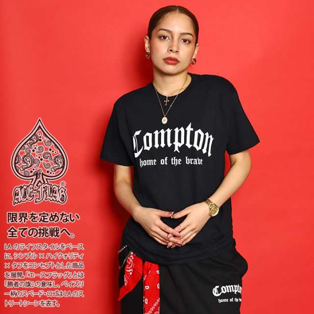 LA ストリートプリント OUTTA COMPTON 半袖 Tシャツ XL