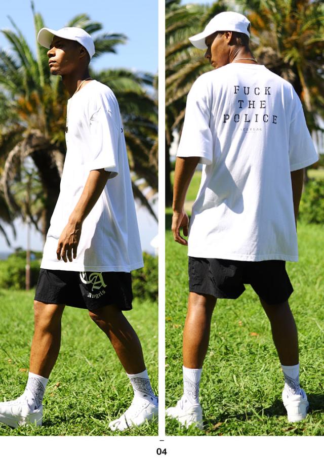 【43%OFF】ACE FLAG 上下セット 半袖 ブランド Tシャツ ハーフパンツ メンズ 全4色 大きいサイズ エースフラッグ セットアップ ビッグシルエット Fuck the Police 大麻 ヘンプ ロゴ b系 ヒップホップ AF-SE-TS-100