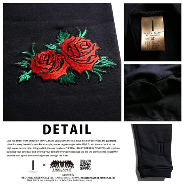 BLACK SLAM ストリート系 トレーナー 長袖 裏起毛 メンズ レディース