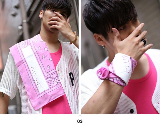 CLUB NO1Z バンダナ 大判 メンズ レディース 全3色 大きいサイズ