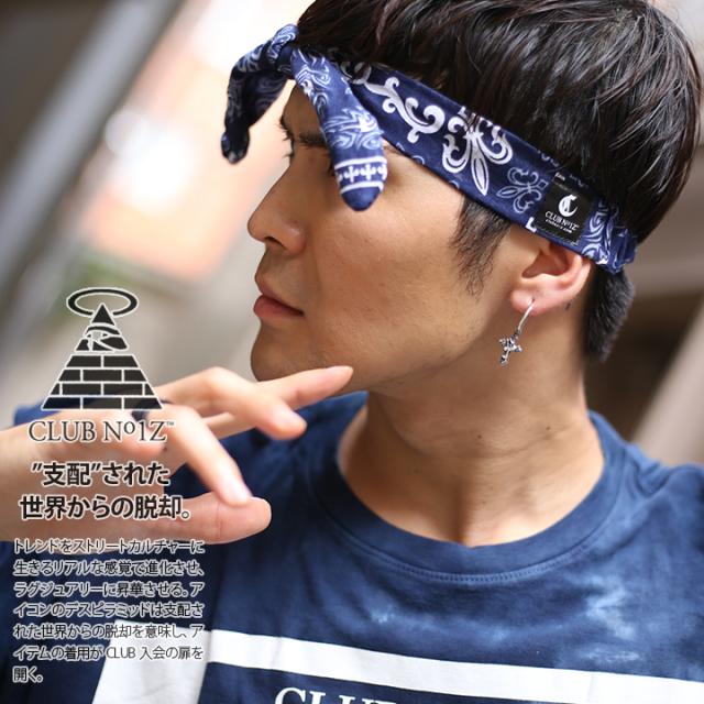 CLUB NO1Z ヘアバンド メンズ レディース 紺 クラブノイズ