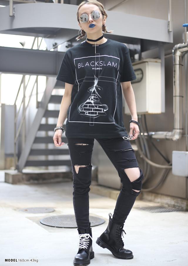 クラブノイズ CLUB NO1Z ブラックスラム 8ホール ワーク ブーツ ワークブーツ レディース 光沢 黒 大きいサイズ ユニセックス ミリタリー ストリート系 ファッション スニーカー 脚長 ギフト BS-FW-BO-001_8