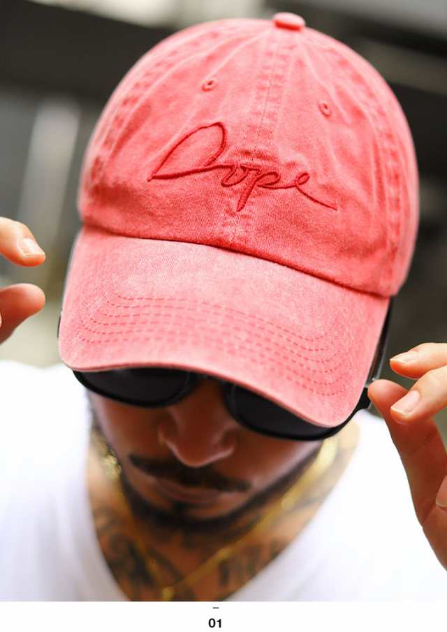 DOPE キャップ メンズ レディース 春夏秋冬用 赤 ドープ 帽子 cap ロー