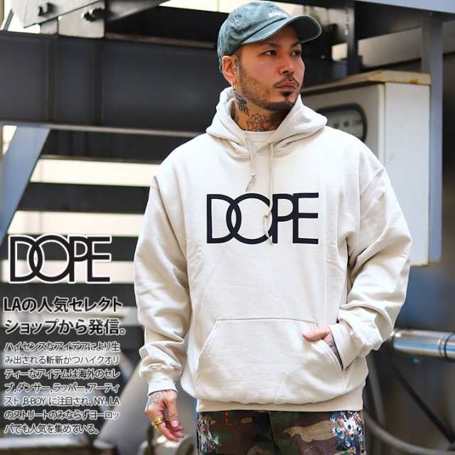 DOPE パーカー ブランド スケボー 長袖 裏起毛 フーディ メンズ