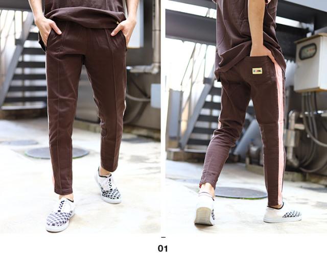 EPTM チノパン メンズ レディース 春夏秋冬用 茶色/カーキ/紺 大きい