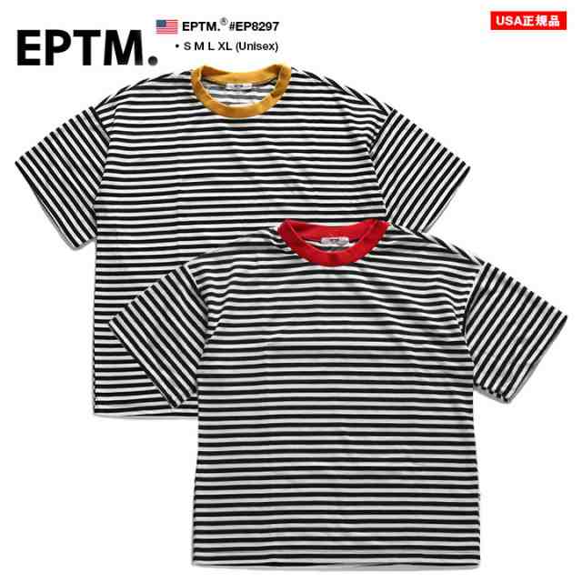 エピトミ Eptm Tシャツ 半袖 総柄 ボーダー メンズ 白黄色 白赤 S M L Xl 2l Ll 大きいサイズ B系 ヒップホップ ストリート系 ファッショの通販はau Pay マーケット 本格派大人のb系 スポーツ ストリート