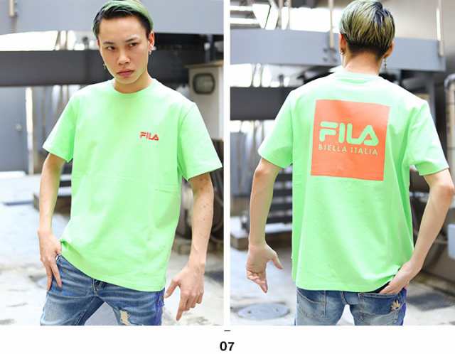 BTS着用モデル FILA Tシャツ 半袖 メンズ レディース 春夏用 Fサイズ フィラ ロゴ スポーツ ダンス B系 ヒップホップ HIPHOP  ストリート系 ファッション ブランド 服 綿 コットン FM9357 ブルー ネイビー グリーン ホワイト ブラック ピンク オレンジの通販はau  PAY ...