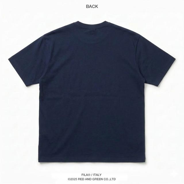 FILA × 2PAC 2パック Tシャツ 半袖 メンズ 春夏用 紺 白 大きいサイズ 限定 コラボ 公式 フィラ シンプル バンダナ ペイズリー柄  HIPHOP bボーイ 西海岸系 ビッグシルエット b系 ヒップホップ ファッション スポーツ ストリート系 ブランド 服 2026春夏 新作 SM6SAU703_10
