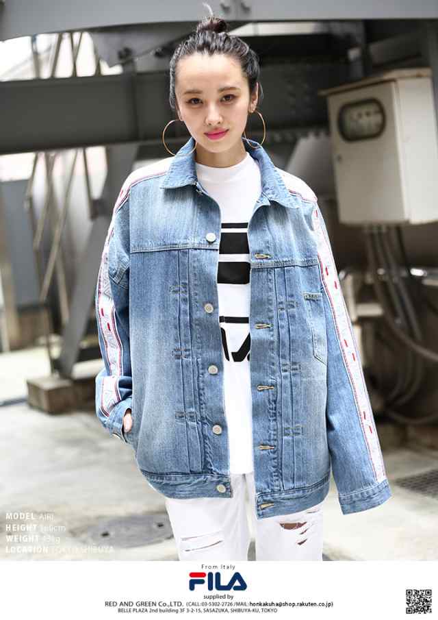 半額】FILA heritage アウター 冬 長袖 Gジャン デニムジャケット 