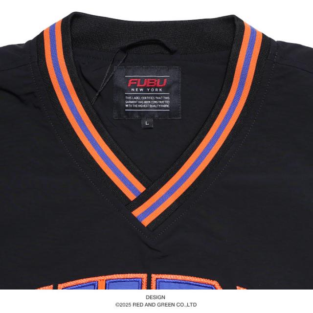 【40%OFF】FUBU アウター 長袖 ウインドブレーカー Vネック ピステ ブルゾン メンズ 春秋冬用 黒 茶色 大きいサイズ フブ ナイロンジャケット 切り替え ワッペン 刺繍 ビッグシルエット b系 ヒップホップ スポーツ ストリート系 ハイ ブランド 服 2025秋冬 新作 FAM-52104_12