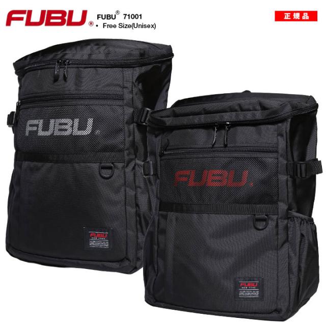 FUBU バッグ メンズ レディース 春夏秋冬用 全2色 大きいサイズ フブ リュック バックパック 大きめ 大容量 BAG おしゃれ シンプル ボックス型 ブランドロゴ 大さめ 大人 旅行 通勤 通学 塾 アウトドア b系 ヒップホップ ファッション スポーツ ストリート系 2025 新作 71001