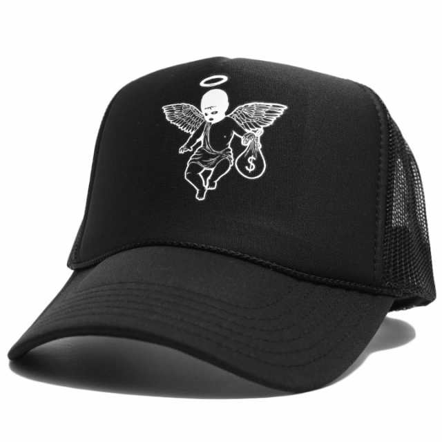 HASTA MUERTE キャップ メンズ 黒 ハスタ ムエルテ 帽子 cap 深め メッシュキャップ おしゃれ かっこいい シンプル 天使 ドル柄  ブランの通販はau PAY マーケット 本格派大人のB系 XL  零 ZERO au PAY マーケット－通販サイト