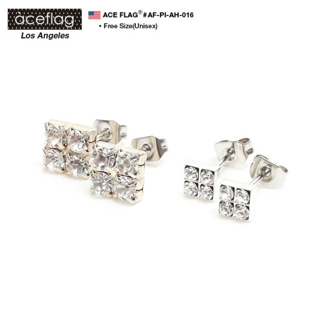 B系 ヒップホップ ストリート系 ファッション ピアス Af Pi Ah 016 エースフラッグ Aceflag ピアス イヤリング 2個ペア 1セット 4粒の通販はau Pay マーケット 本格派大人のb系 スポーツ ストリート