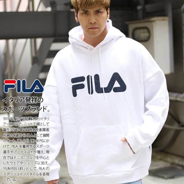 Fila Heritage パーカー ブランド スケボー 長袖 スウェット 裏起毛 メンズ レディース 春秋冬用 白 グレー 大きいサイズ フィラ ヘリテの通販はau Pay マーケット 本格派大人のb系 Xl 零 Zero