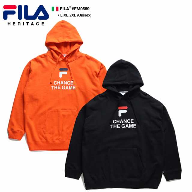 フィラ Fila フードパーカー スウェット 長袖 メンズ レディース オレンジ 黒 L Xl 2l Ll 2xl 3l Xxl 大きいサイズ B系 ヒップホップ スの通販はau Pay マーケット 本格派大人のb系 スポーツ ストリート