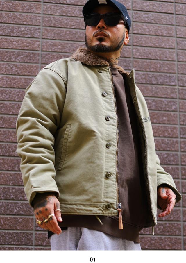 20%OFF】HOUSTON アウター 日本製 ウォッシュド加工 U.S. NAVY N-1