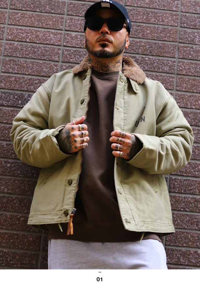 20%OFF】HOUSTON アウター 日本製 ウォッシュド加工 U.S. NAVY N-1