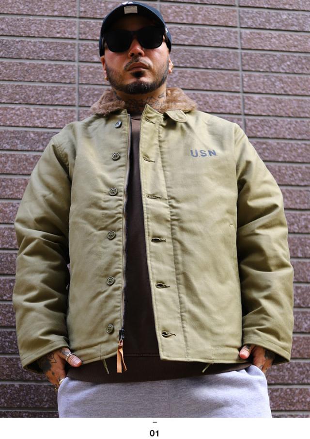 20%OFF】HOUSTON アウター タイト 日本製 U.S. NAVY N-1 DECK JACKET