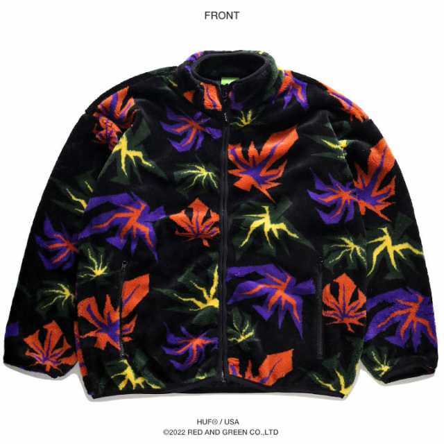 HUF アウター 長袖 ボア フリース ブルゾン メンズ 春秋冬用 全2色 ...