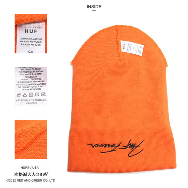 Supreme ニット帽 オレンジ・黒 （メンズのニットキャップ通販の