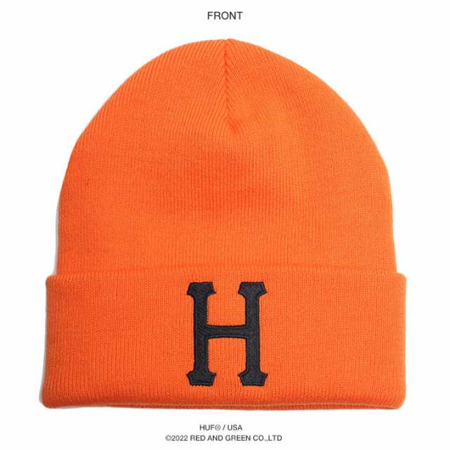 【新品・未使用✨】HUF ハフ  シンプルロゴキャップ  ピンク オレンジ